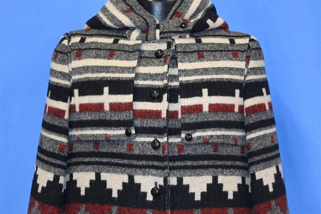 90s Luba Aztec Satin Lined Wool Winter Coat Women's Medium product image 1