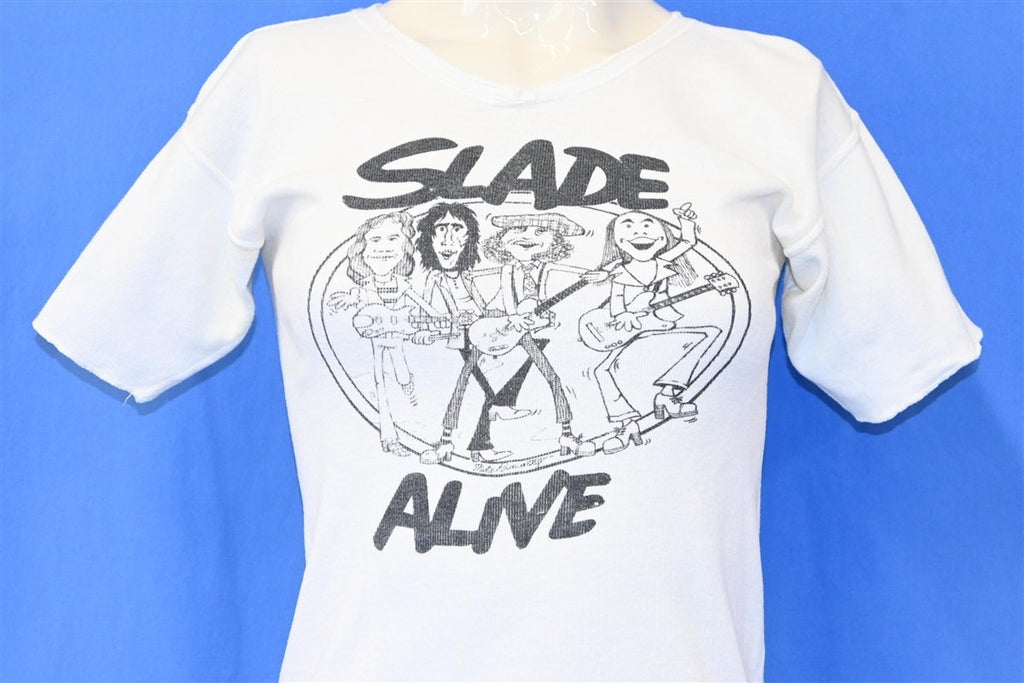 70s Slade Alive Caricature Rib Knit t-shirt Women's Extra product image 1