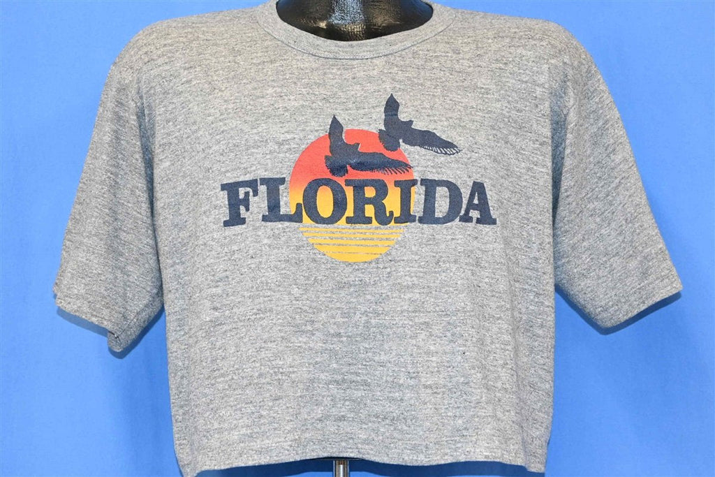 80s Florida Sunset Beach Rayon Tri Blend Half t-shirt Large product image 1