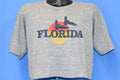 80s Florida Sunset Beach Rayon Tri Blend Half t-shirt Large product image 1
