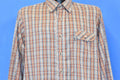 70s Levi's Orange Blue Plaid Button Down Shirt Large product image 1