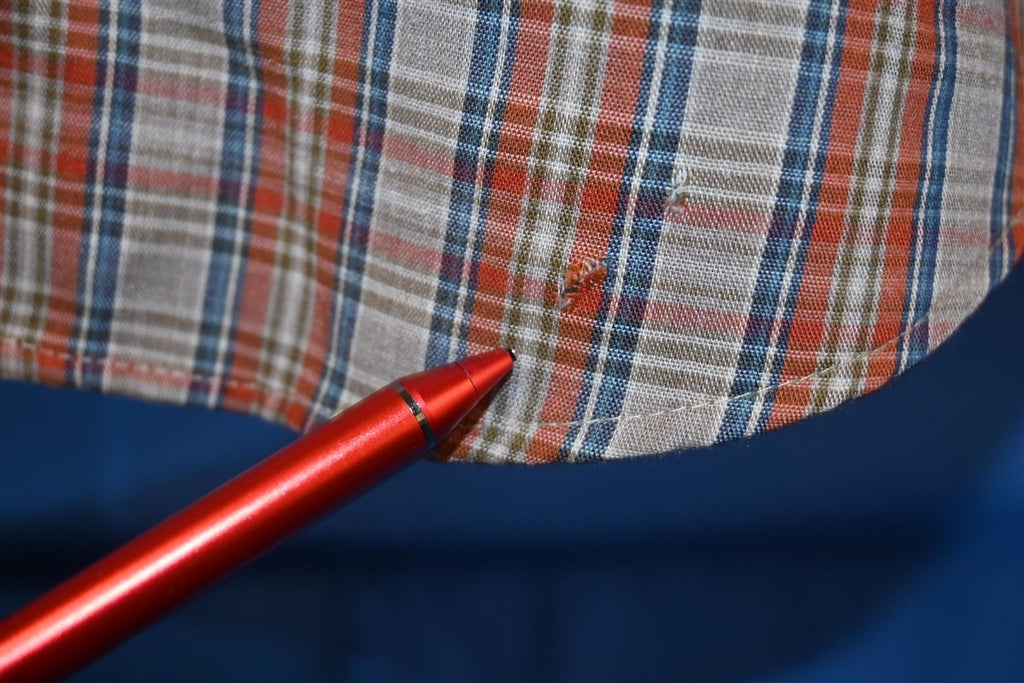 70s Levi's Orange Blue Plaid Button Down Shirt Large product image 4