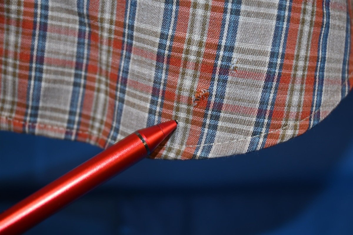 70s Levi's Orange Blue Plaid Button Down Shirt Large product image 4