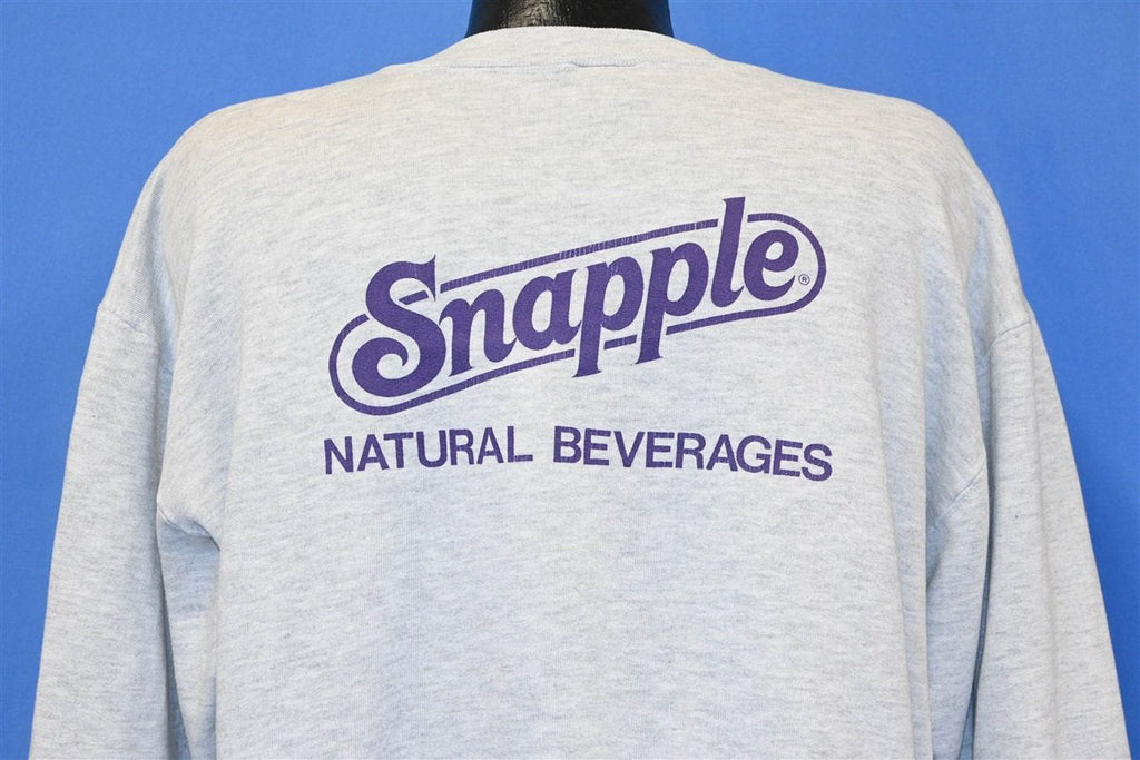 80s Snapple Natural Beverages Ice Tea Juice Sweatshirt Large product image 3