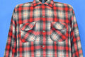 50s Woolverine Red Gray Plaid Button Down Shirt Medium product image 1