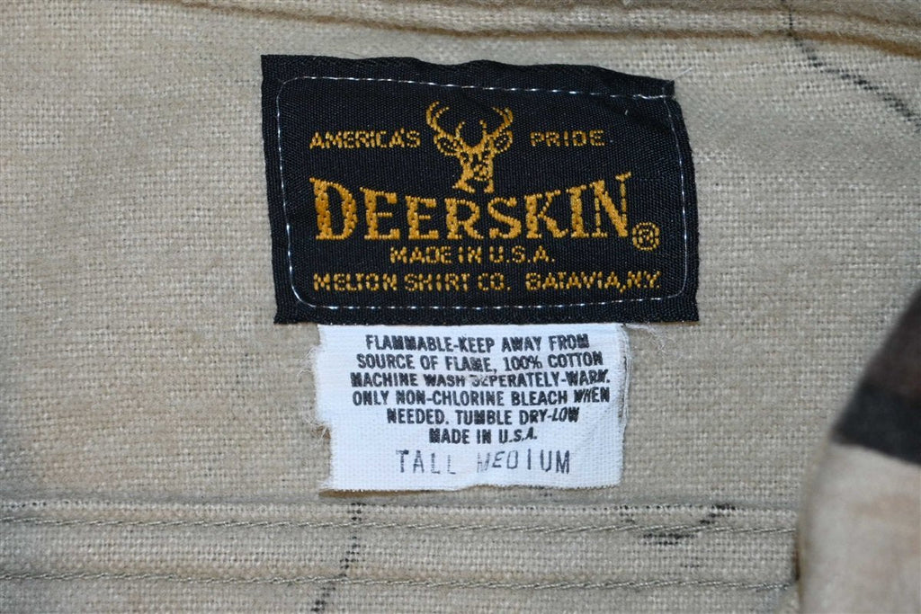 80s Deerskin Camouflage Flannel Button Down Shirt Medium product image 3
