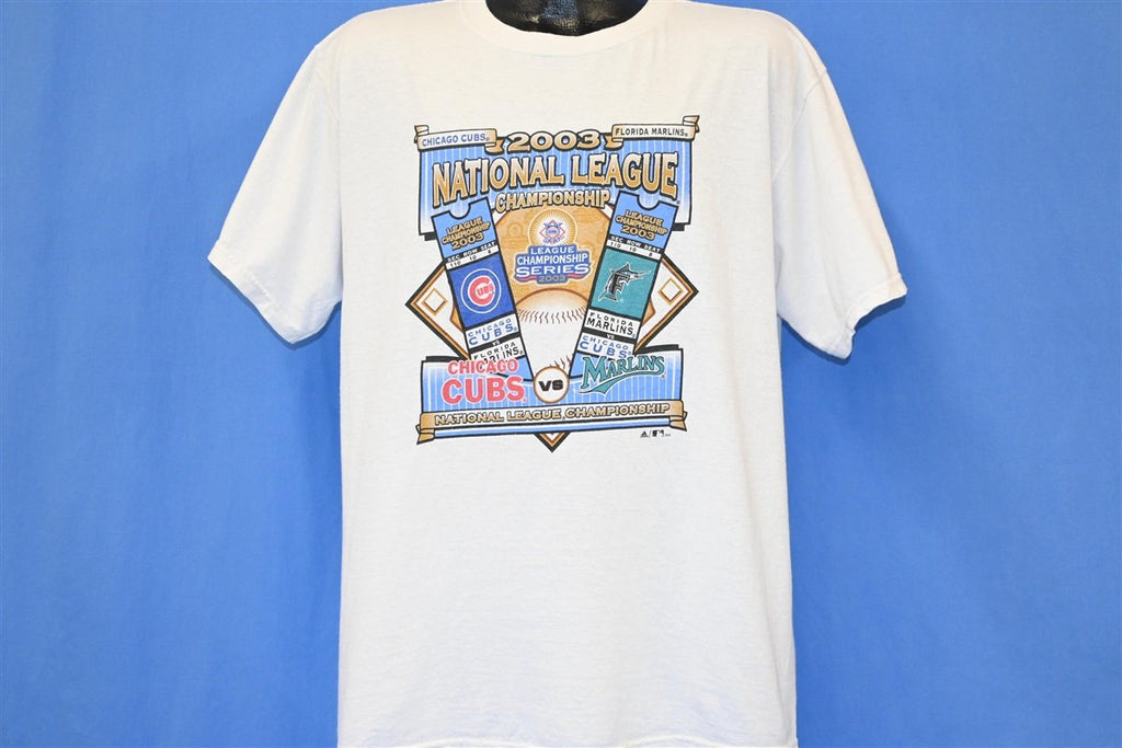 Y2K Marlins Cubs 2003 NL Series Adidas Baseball t-shirt product image 2