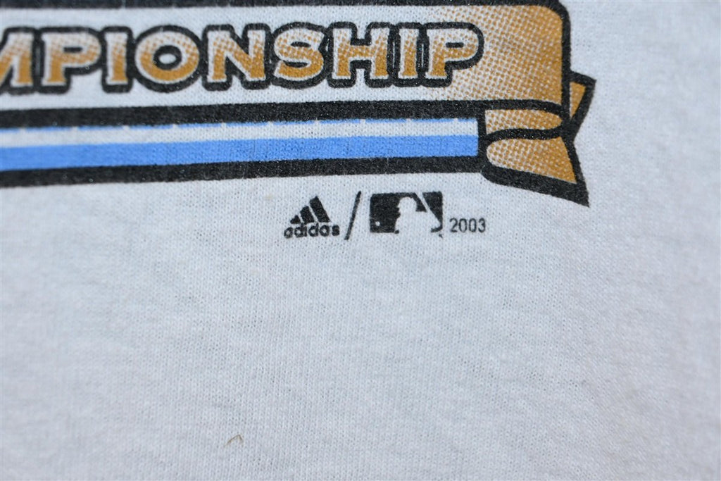 Y2K Marlins Cubs 2003 NL Series Adidas Baseball t-shirt product image 4