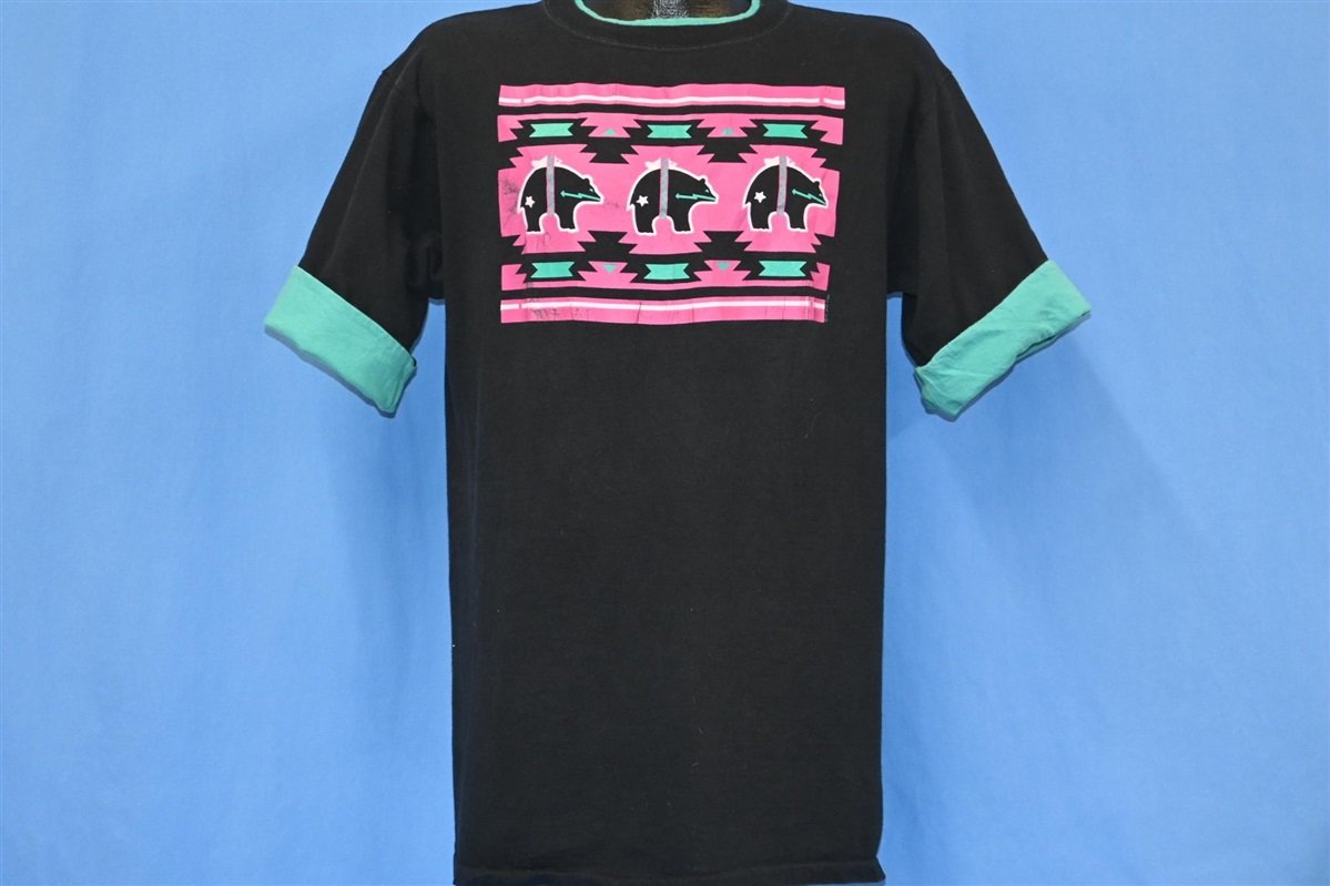 90s Bear Native American Southwest Roll Up Sleeve t-shirt product image 2