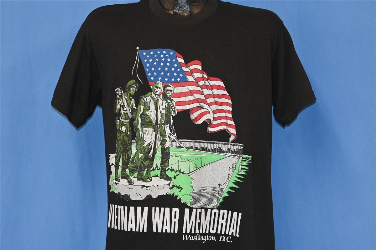 80s Vietnam War Memorial Washington DC USA Flag t-shirt product image 1