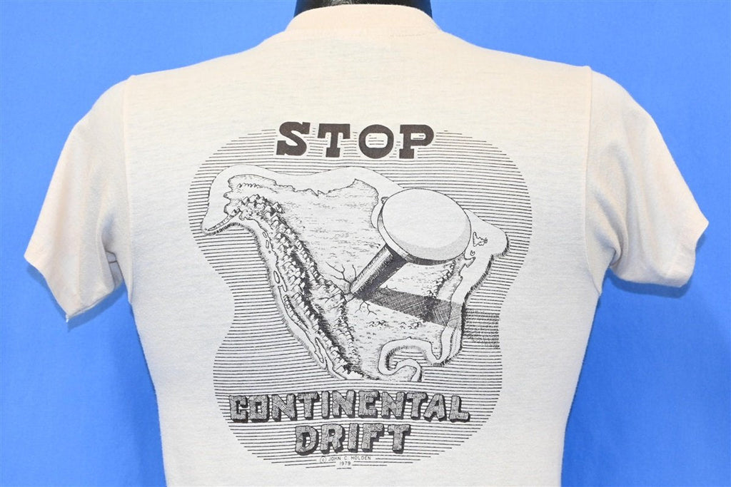 70s Stop Continental Drift Tectonic Plate Joke t-shirt Small product image 1