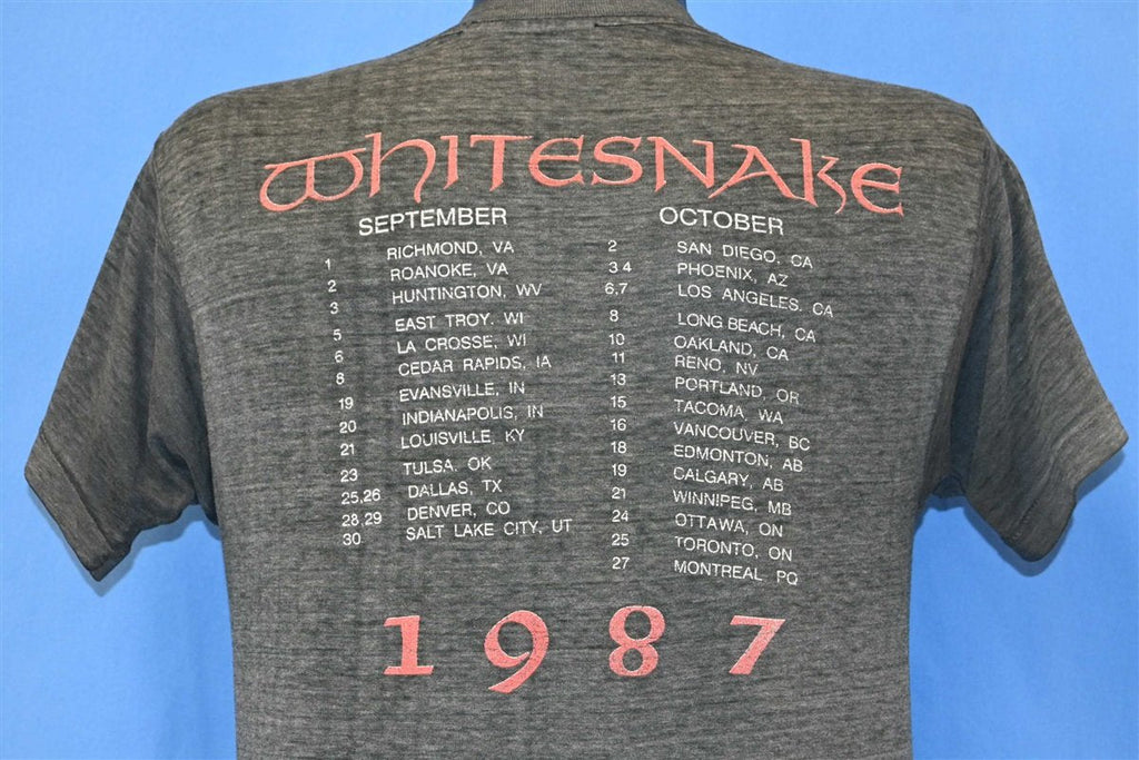 80s Whitesnake David Coverdale 1987 Tour Thin t-shirt Medium product image 3