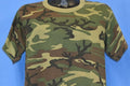80s Green Woodland Camouflage Camo Hunting t-shirt Medium product image 1