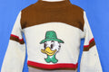 70s Duck Embroidered Striped Pullover Sweater Youth Small