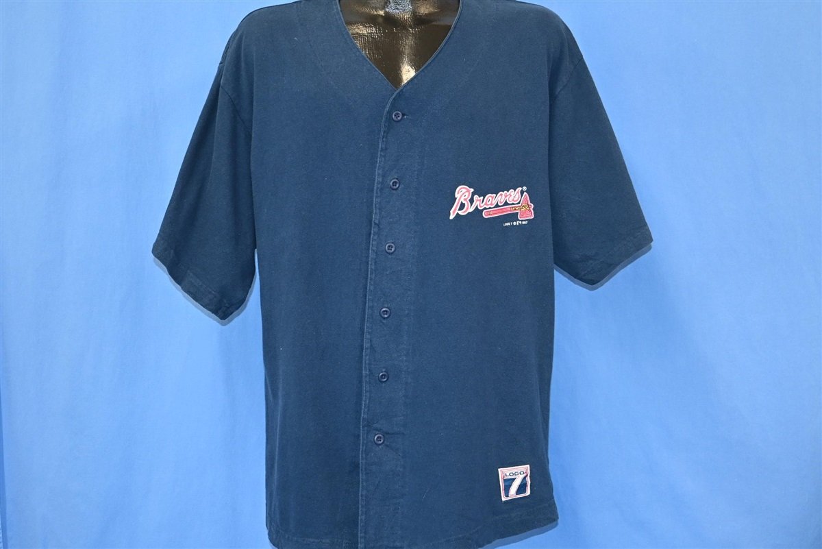 90s Atlanta Braves John Smoltz Button MLB Jersey t-shirt product image 2