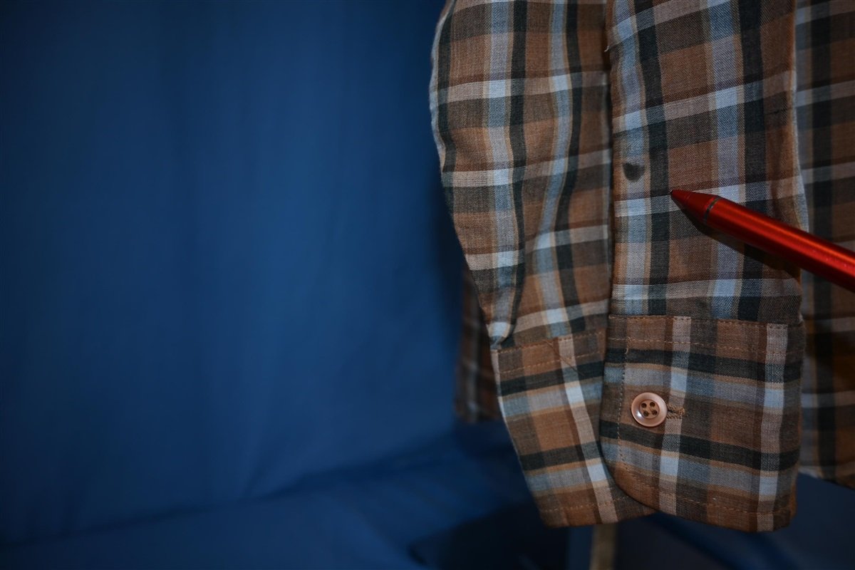 90s Levi's Brown Tan Check Plaid Button Down Shirt Large product image 5