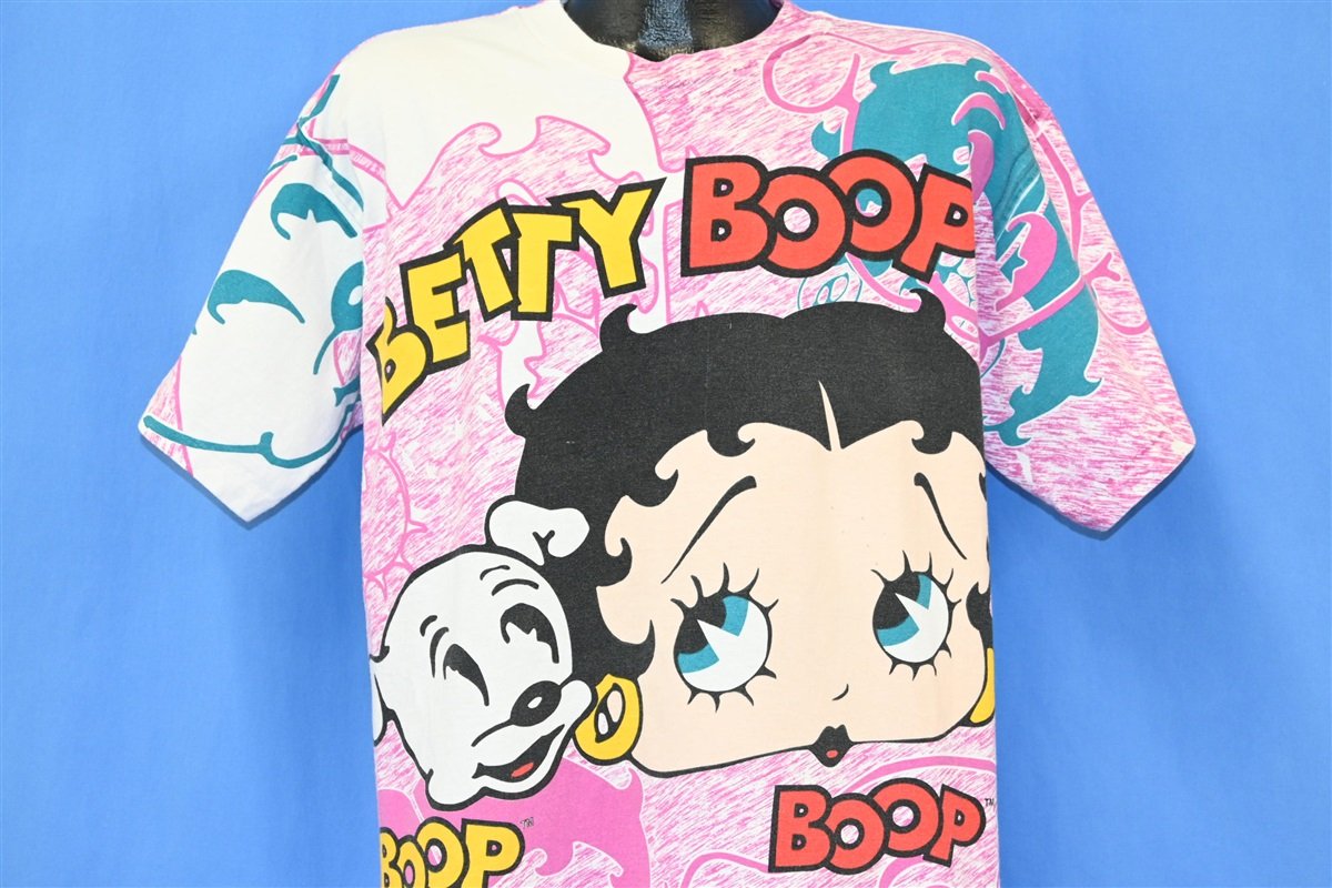 90s Betty Boop Pudgy Cartoon All Over Print t-shirt Large product image 1