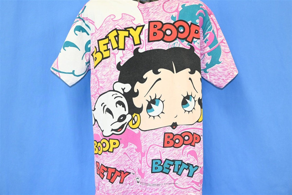 90s Betty Boop Pudgy Cartoon All Over Print t-shirt Large product image 2