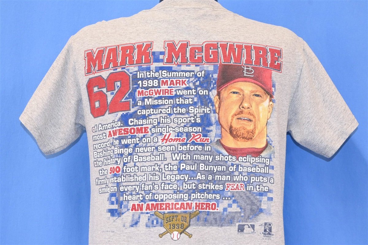90s Mark McGwire Cardinals Home Run t-shirt Youth Extra product image 3