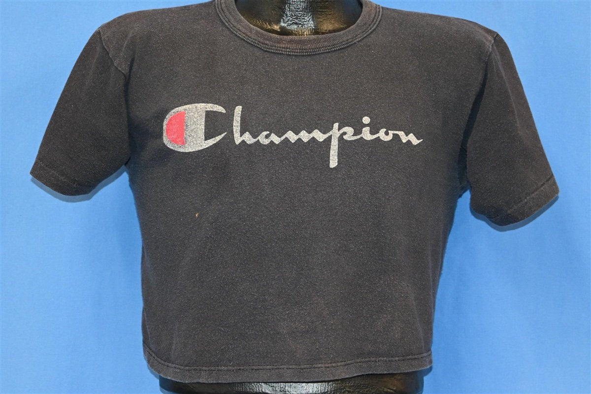 80s Champion Script Logo Faded Half t-shirt Medium product image 1