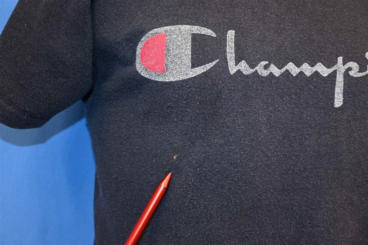80s Champion Script Logo Faded Half t-shirt Medium product image 2