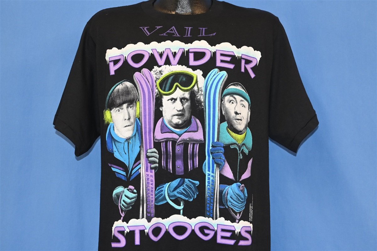 90s Three Stooges Vail Powder Skiing t-shirt Large product image 1