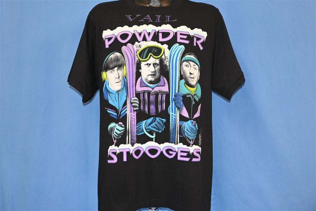 90s Three Stooges Vail Powder Skiing t-shirt Large product image 2