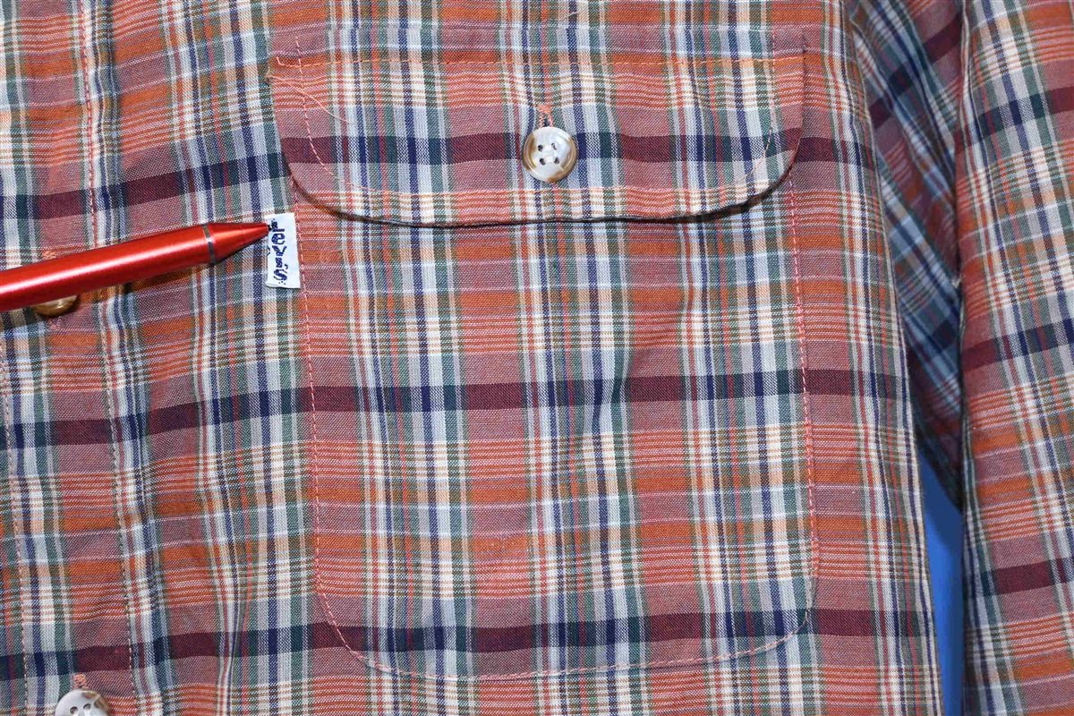 90s Levi's Brown Green Plaid Button Down Shirt Large product image 3