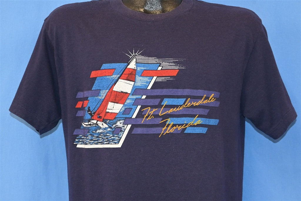 80s Ft Lauderdale Florida Sailboat Ocean t-shirt Large product image 1