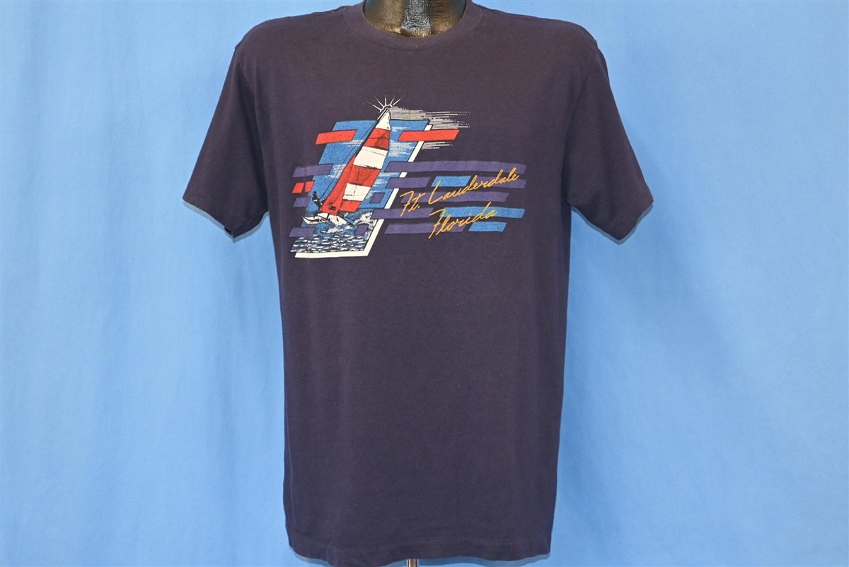 80s Ft Lauderdale Florida Sailboat Ocean t-shirt Large product image 2