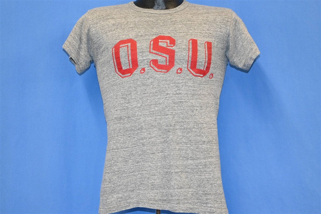 60s OSU State College Heathered Gray Rayon t-shirt Small product image 2