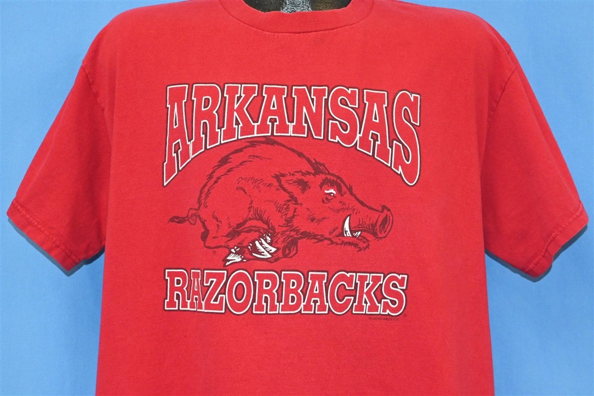 90s Arkansas Razorbacks University Distressed t-shirt Large product image 1