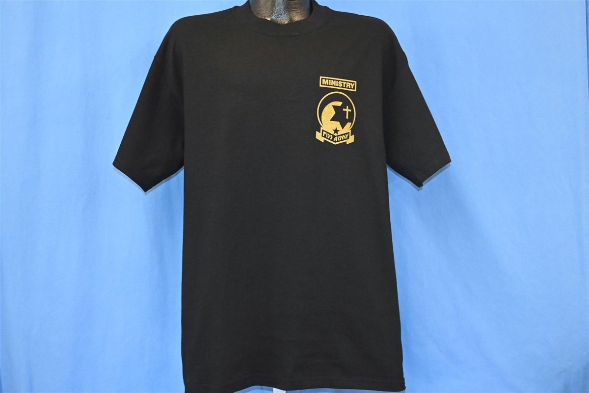 Y2K Ministry P*ss Army Industrial Metal Band t-shirt Large product image 2