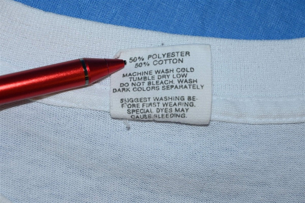 80s Team Adidas Trefoil Logo Double Sided White t-shirt product image 5