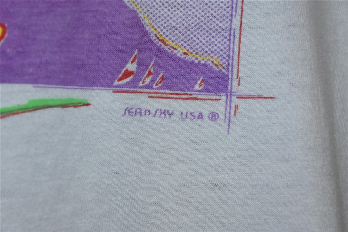 90s Hawaii 1992 Sun Moon Palm Tree Island t-shirt Extra product image 3