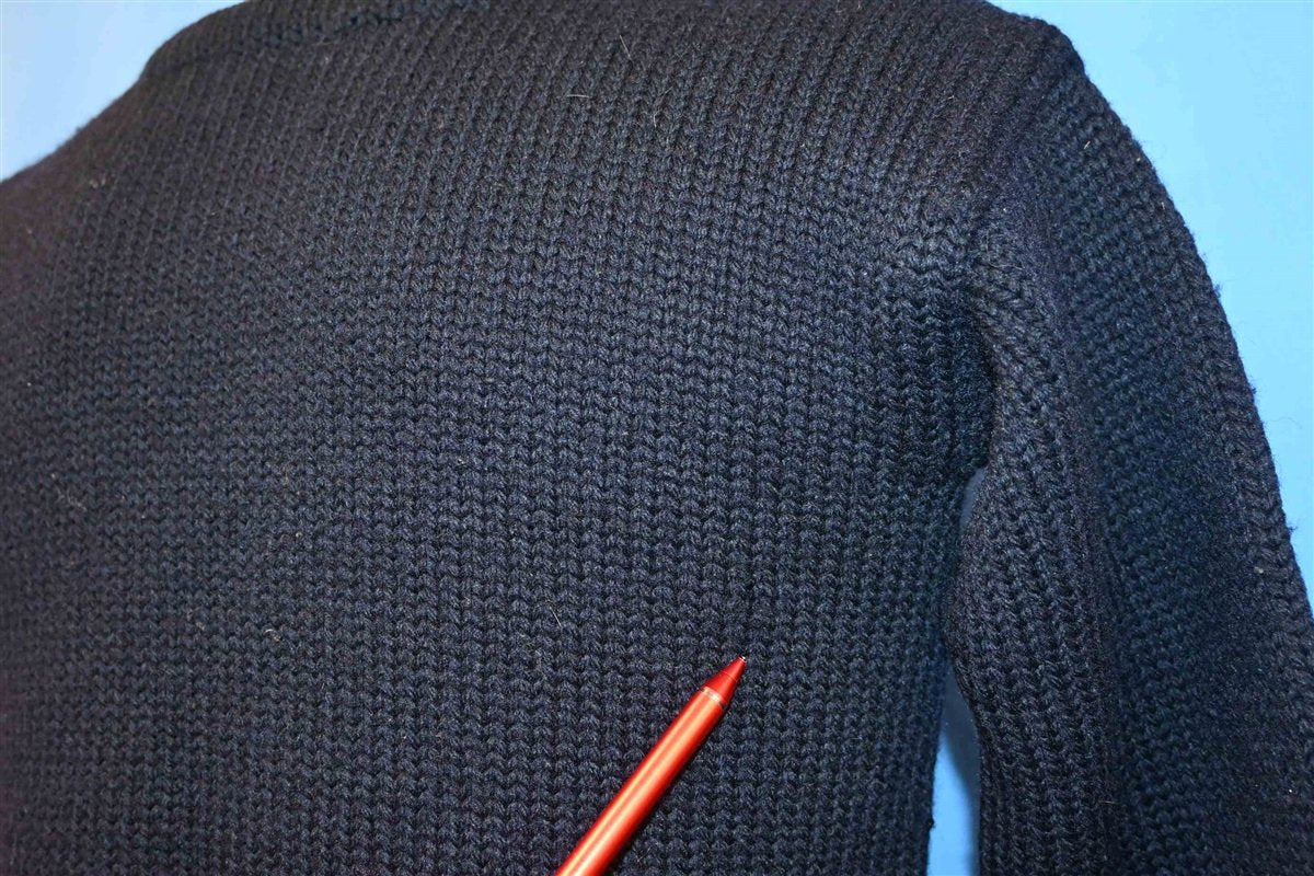 30s Macy's US Navy G-7 Blue Wool Pullover Sweater Small
