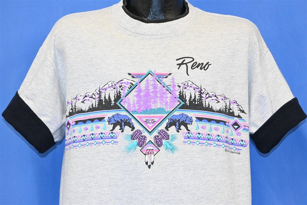 90s Reno Nevada Mountains Bear Roll Up Sleeve t-shirt Large product image 1