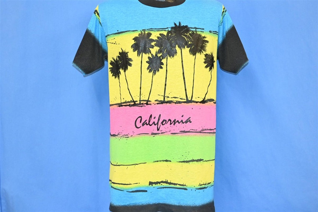 80s California Rainbow Stripe All Over Print t-shirt Medium product image 2