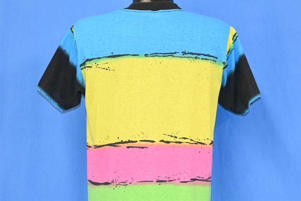 80s California Rainbow Stripe All Over Print t-shirt Medium product image 3