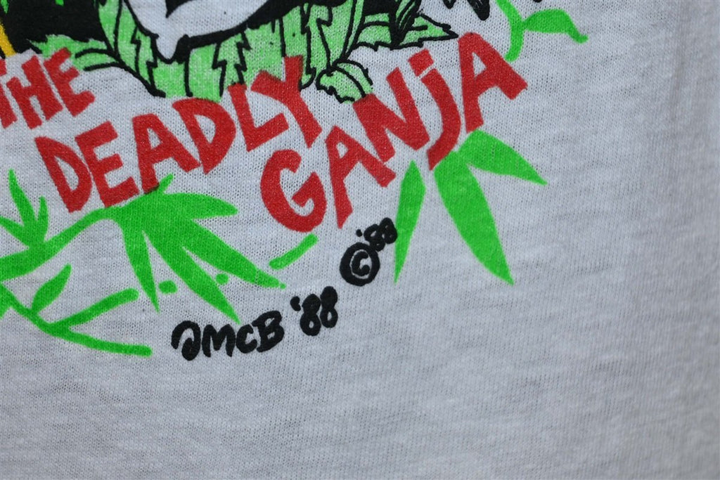 80s Attack of the Killer Buds Funny Weed Spoof t-shirt Small product image 3