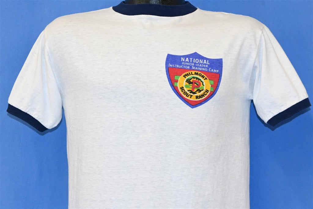 70s BSA Philmont Scout Ranch Junior Leader Ringer t-shirt product image 1
