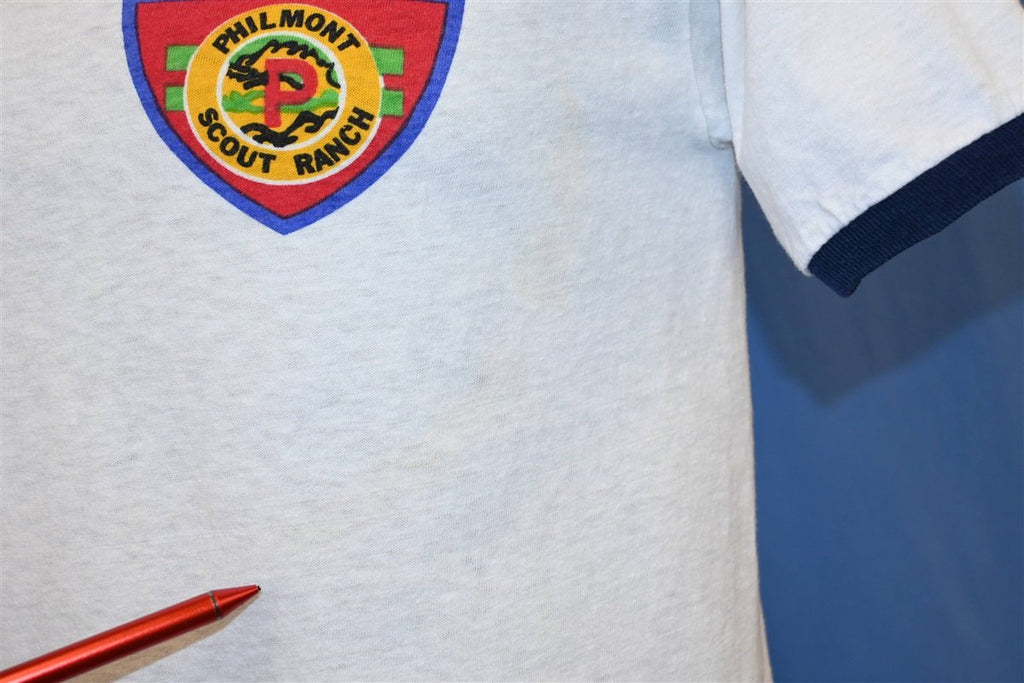 70s BSA Philmont Scout Ranch Junior Leader Ringer t-shirt product image 3