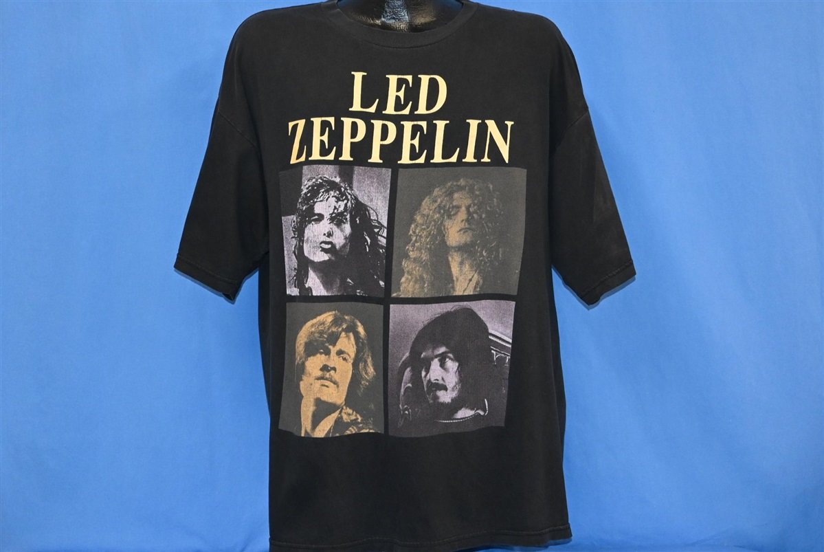 90s Led Zeppelin Winterland Rock Band Black t-shirt Extra product image 2