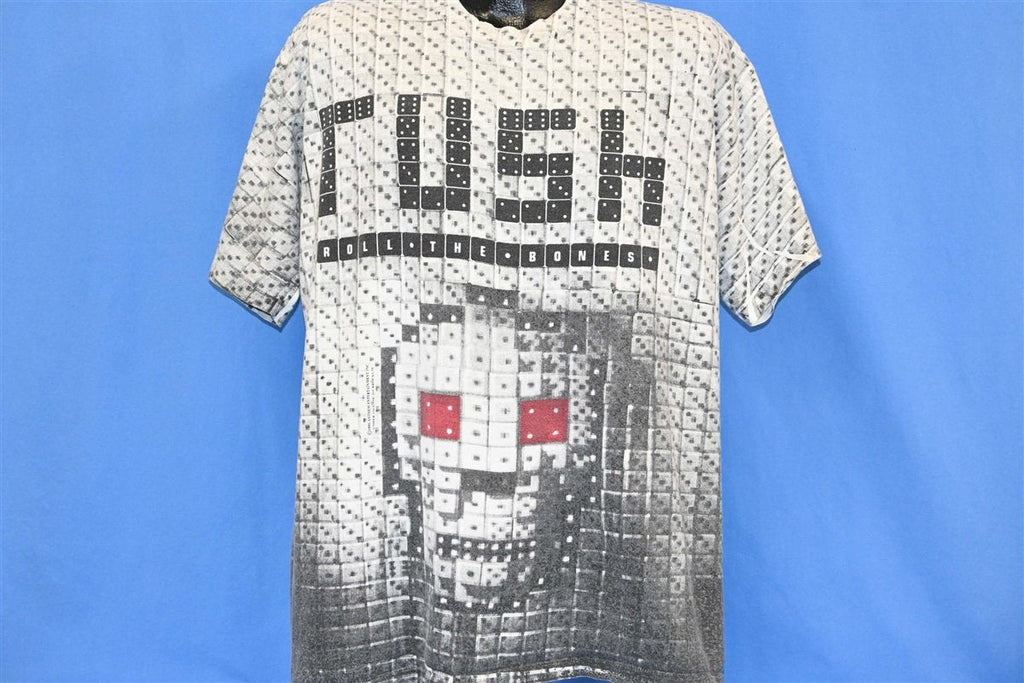 90s Rush Roll the Bones All Over Print Band t-shirt Extra product image 2