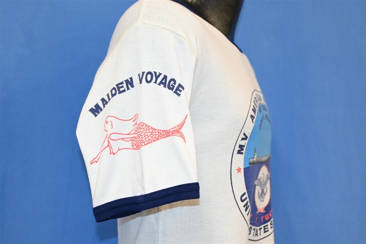 80s US Lines American New Jersey NJ & You Ringer t-shirt product image 4