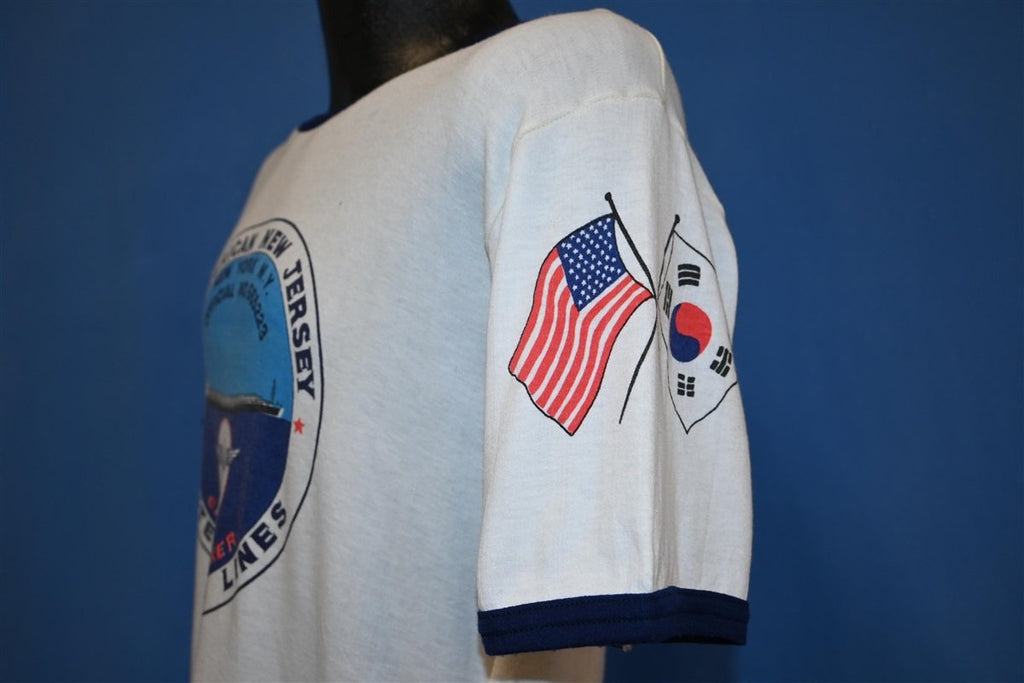 80s US Lines American New Jersey NJ & You Ringer t-shirt product image 5