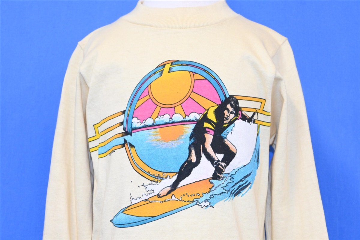 80s Surf Sunset Surfing Coastal Long Sleeve t-shirt Youth product image 1