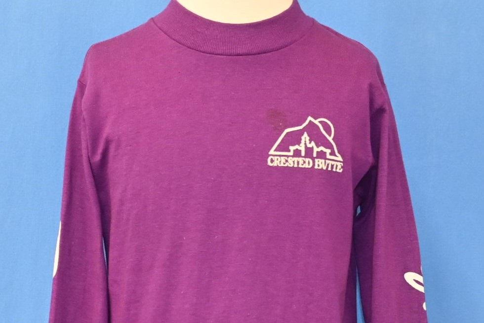 80s Crested Butte Powder Ski Deadstock t-shirt Youth Medium product image 2