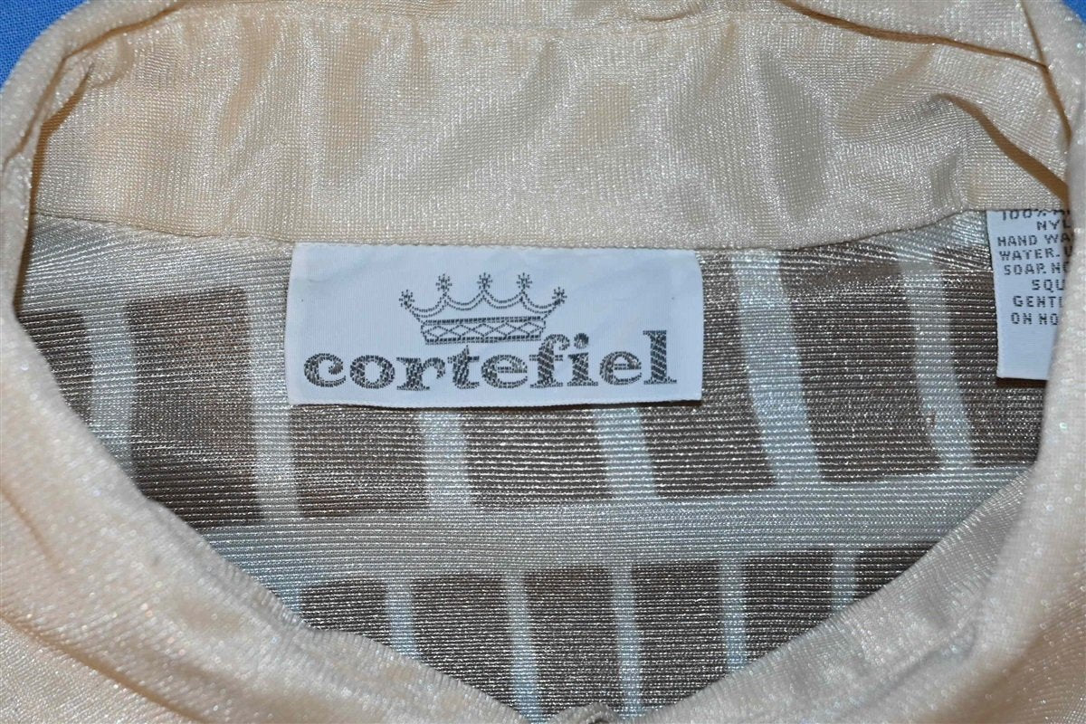 70s Cortefiel Beige Bullfight Matador Disco Shirt Large product image 7