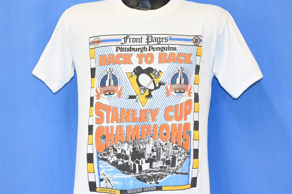 90s Pittsburgh Penguins Back to Back Stanley Cup t-shirt Medium